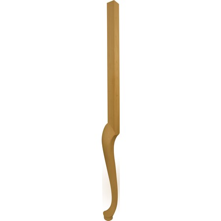 Osborne Wood Products 32 x 2 3/4 High Boy Queen Anne Foot in Soft Maple 6500M